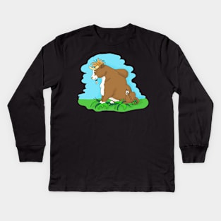 Sitting Bull Kids Long Sleeve T-Shirt